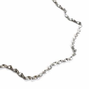 Sterling Silver Twist Chain Necklace With Clasp